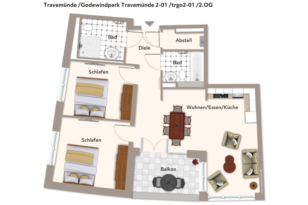 Apartment Godewindpark Travemünde Godewindpark Travemünde 2-01